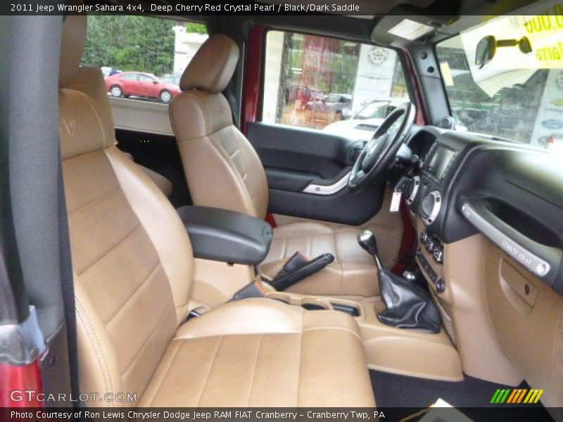 Deep Cherry Red Crystal Pearl / Black/Dark Saddle 2011 Jeep Wrangler Sahara 4x4