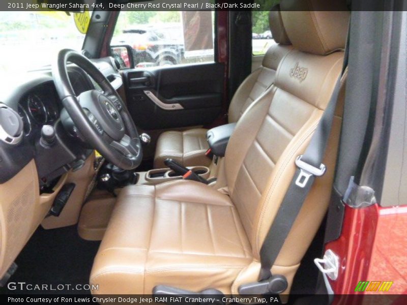 Deep Cherry Red Crystal Pearl / Black/Dark Saddle 2011 Jeep Wrangler Sahara 4x4
