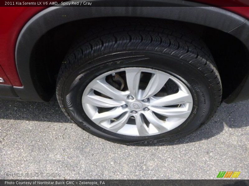 Spicy Red / Gray 2011 Kia Sorento LX V6 AWD