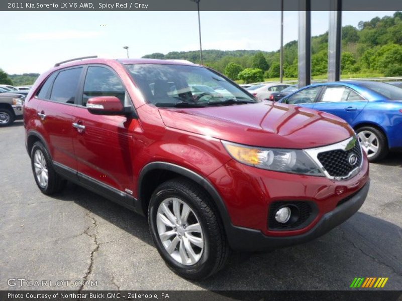 Front 3/4 View of 2011 Sorento LX V6 AWD