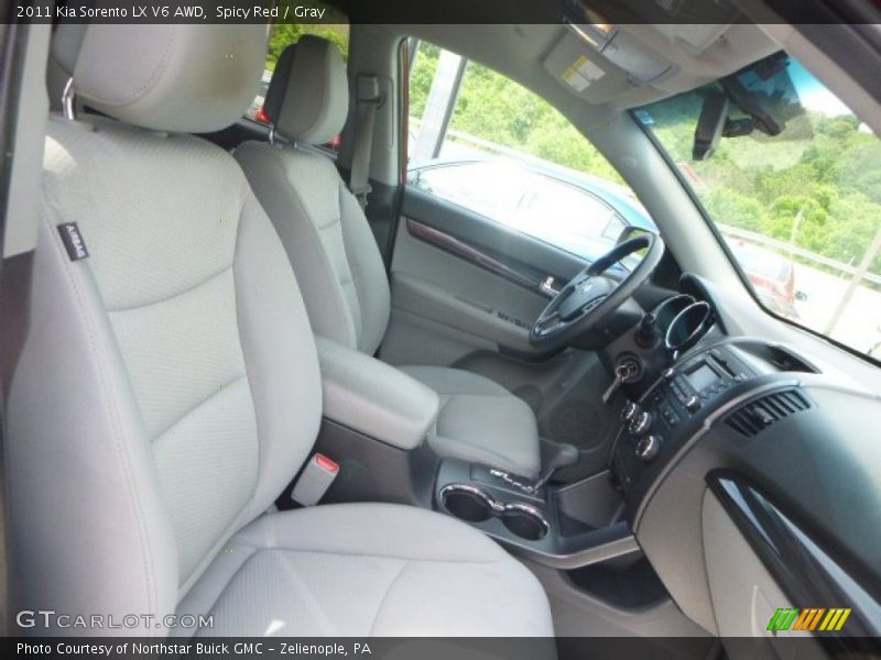 Spicy Red / Gray 2011 Kia Sorento LX V6 AWD