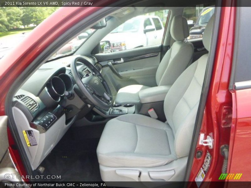 Spicy Red / Gray 2011 Kia Sorento LX V6 AWD