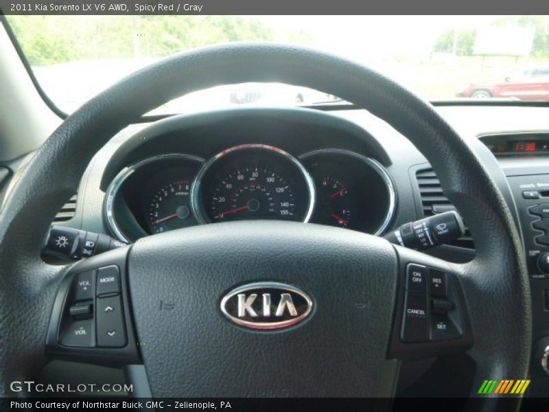 Spicy Red / Gray 2011 Kia Sorento LX V6 AWD