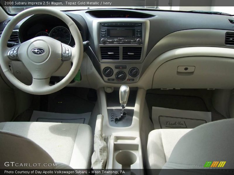 Topaz Gold Metallic / Ivory 2008 Subaru Impreza 2.5i Wagon