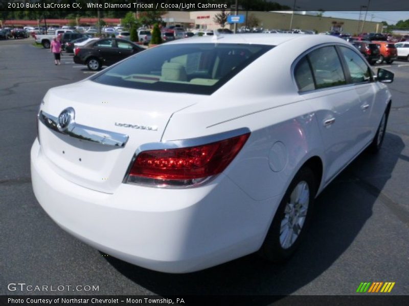 White Diamond Tricoat / Cocoa/Light Cashmere 2010 Buick LaCrosse CX