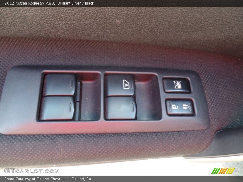 Brilliant Silver / Black 2012 Nissan Rogue SV AWD