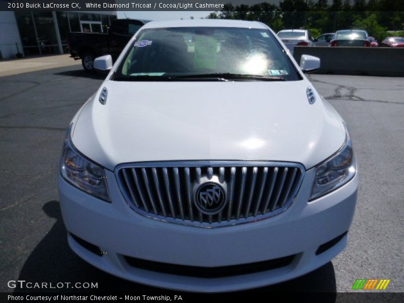 White Diamond Tricoat / Cocoa/Light Cashmere 2010 Buick LaCrosse CX