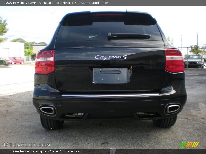 Basalt Black Metallic / Havanna/Sand Beige 2009 Porsche Cayenne S