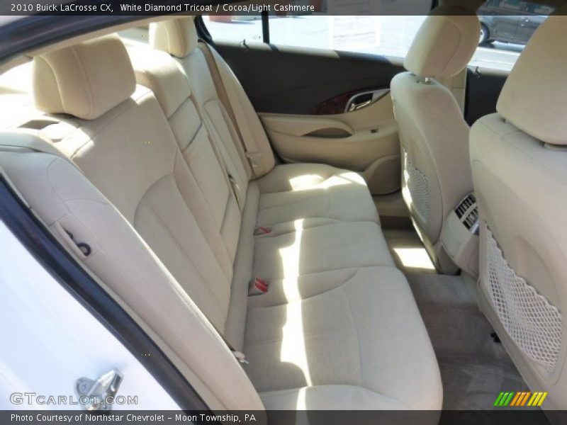 White Diamond Tricoat / Cocoa/Light Cashmere 2010 Buick LaCrosse CX