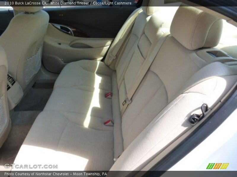 White Diamond Tricoat / Cocoa/Light Cashmere 2010 Buick LaCrosse CX