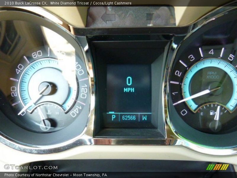 White Diamond Tricoat / Cocoa/Light Cashmere 2010 Buick LaCrosse CX