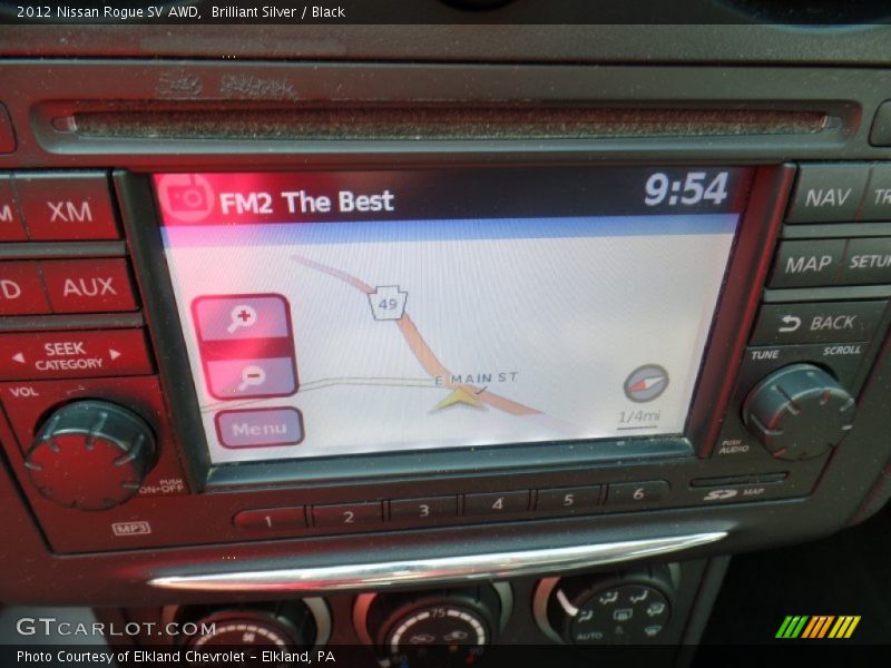 Brilliant Silver / Black 2012 Nissan Rogue SV AWD