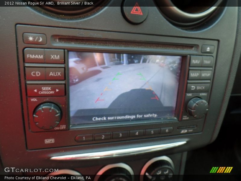 Brilliant Silver / Black 2012 Nissan Rogue SV AWD