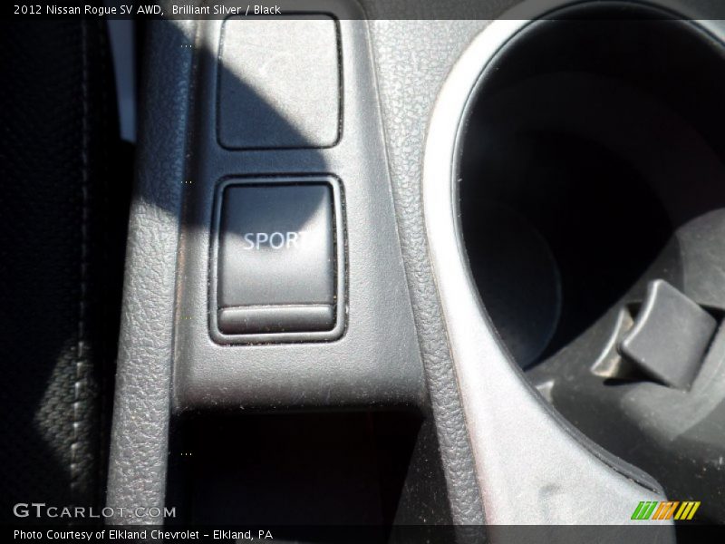 Brilliant Silver / Black 2012 Nissan Rogue SV AWD