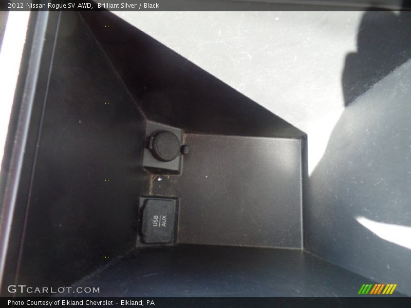 Brilliant Silver / Black 2012 Nissan Rogue SV AWD