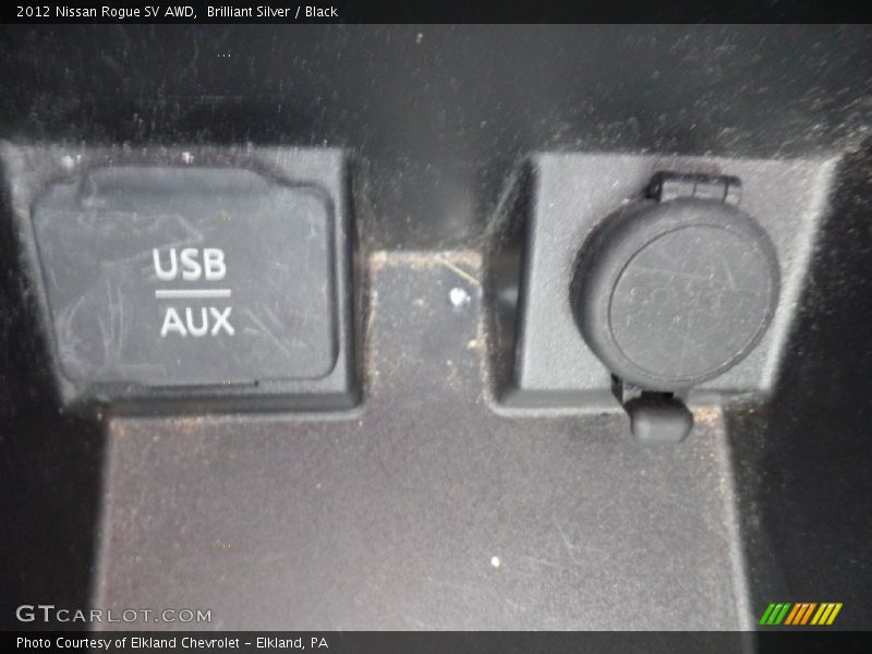 Brilliant Silver / Black 2012 Nissan Rogue SV AWD