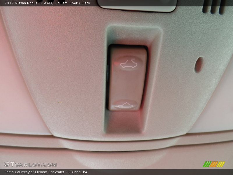 Brilliant Silver / Black 2012 Nissan Rogue SV AWD