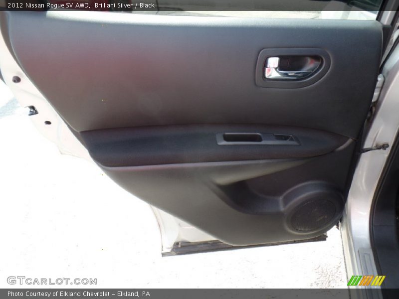 Brilliant Silver / Black 2012 Nissan Rogue SV AWD
