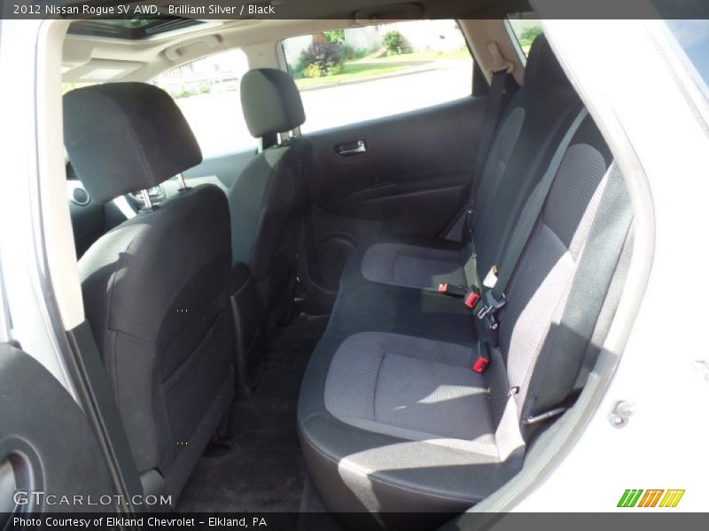 Brilliant Silver / Black 2012 Nissan Rogue SV AWD