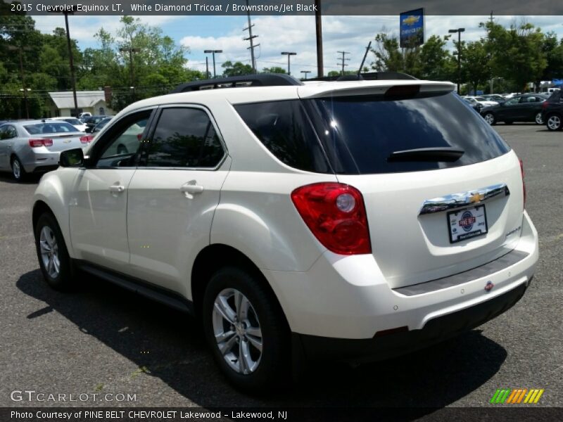 White Diamond Tricoat / Brownstone/Jet Black 2015 Chevrolet Equinox LT