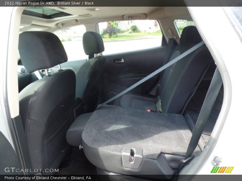 Brilliant Silver / Black 2012 Nissan Rogue SV AWD