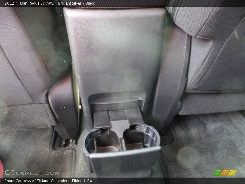 Brilliant Silver / Black 2012 Nissan Rogue SV AWD