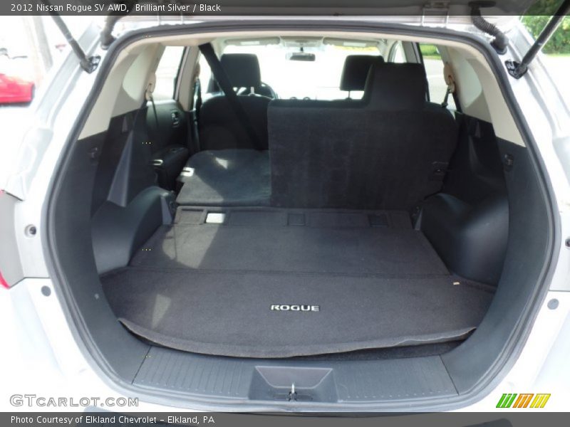 Brilliant Silver / Black 2012 Nissan Rogue SV AWD