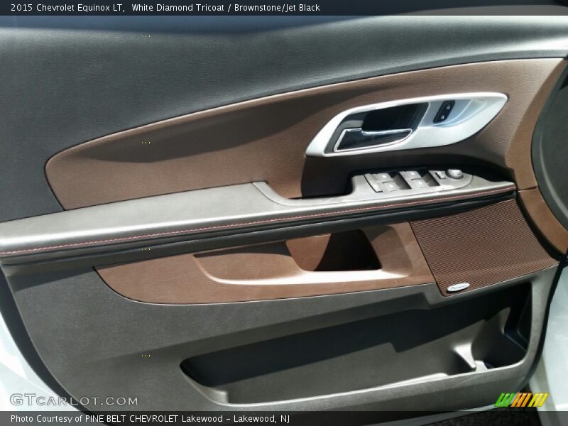 White Diamond Tricoat / Brownstone/Jet Black 2015 Chevrolet Equinox LT