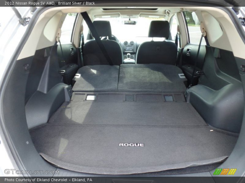 Brilliant Silver / Black 2012 Nissan Rogue SV AWD