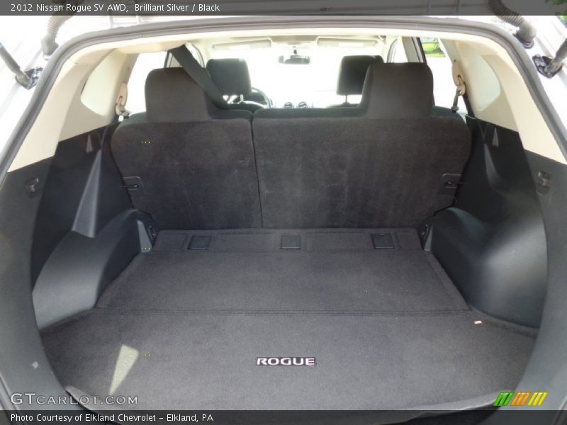 Brilliant Silver / Black 2012 Nissan Rogue SV AWD