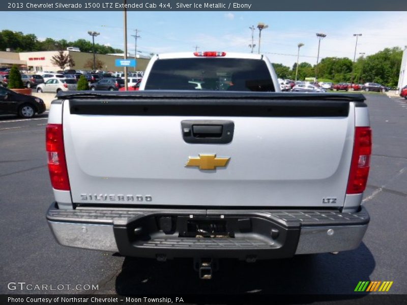 Silver Ice Metallic / Ebony 2013 Chevrolet Silverado 1500 LTZ Extended Cab 4x4