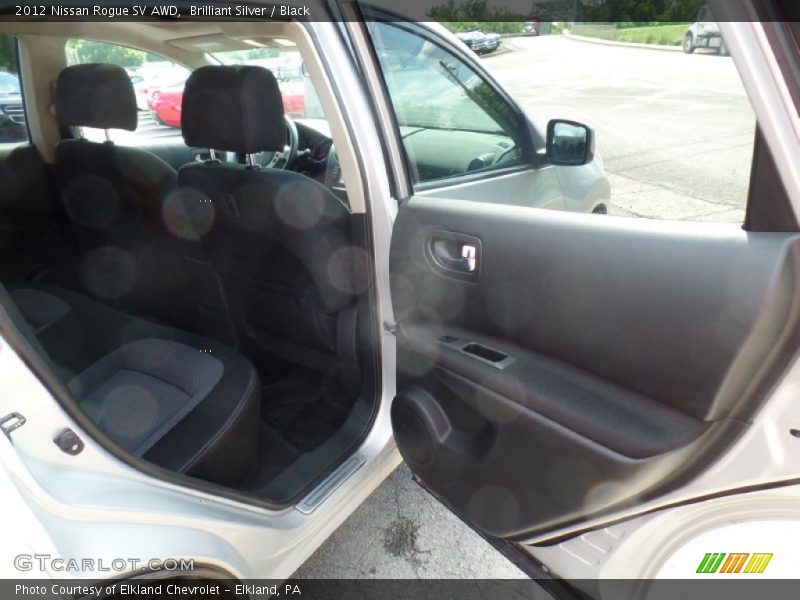 Brilliant Silver / Black 2012 Nissan Rogue SV AWD