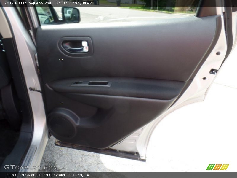 Brilliant Silver / Black 2012 Nissan Rogue SV AWD
