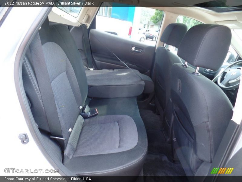 Brilliant Silver / Black 2012 Nissan Rogue SV AWD