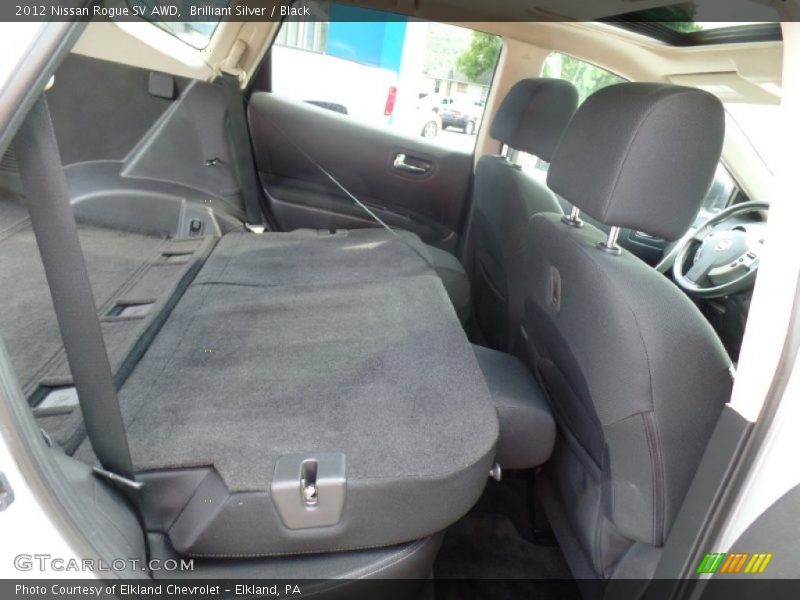 Brilliant Silver / Black 2012 Nissan Rogue SV AWD
