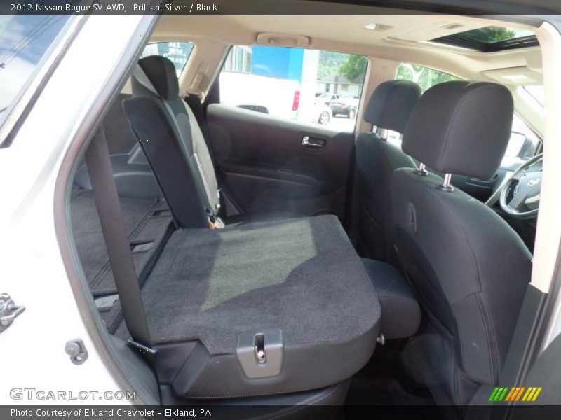 Brilliant Silver / Black 2012 Nissan Rogue SV AWD