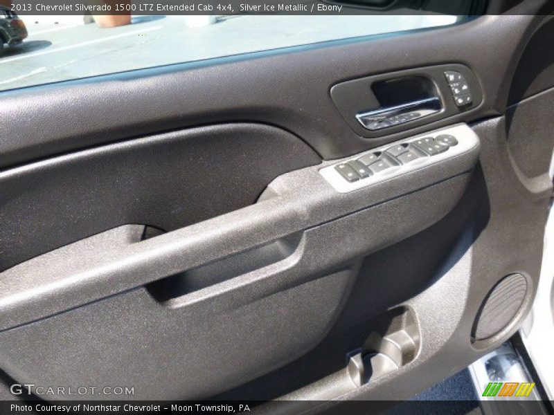 Silver Ice Metallic / Ebony 2013 Chevrolet Silverado 1500 LTZ Extended Cab 4x4