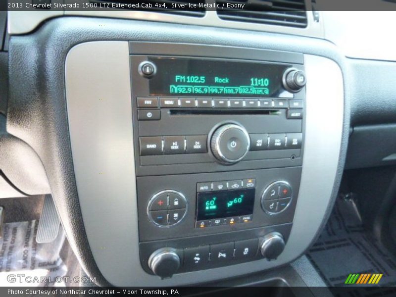 Silver Ice Metallic / Ebony 2013 Chevrolet Silverado 1500 LTZ Extended Cab 4x4