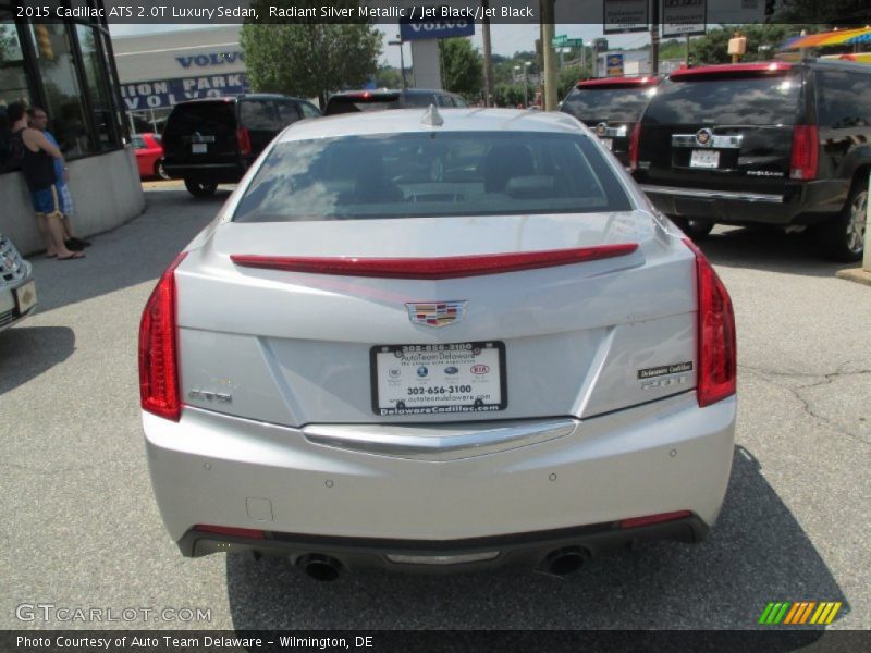 Radiant Silver Metallic / Jet Black/Jet Black 2015 Cadillac ATS 2.0T Luxury Sedan