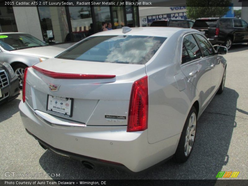 Radiant Silver Metallic / Jet Black/Jet Black 2015 Cadillac ATS 2.0T Luxury Sedan
