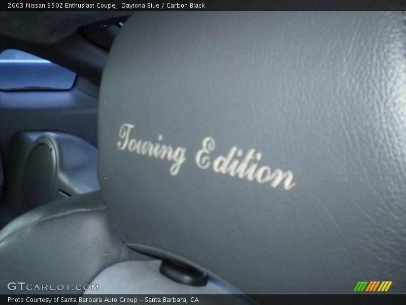 Daytona Blue / Carbon Black 2003 Nissan 350Z Enthusiast Coupe