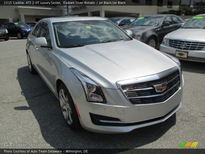 Radiant Silver Metallic / Jet Black/Jet Black 2015 Cadillac ATS 2.0T Luxury Sedan