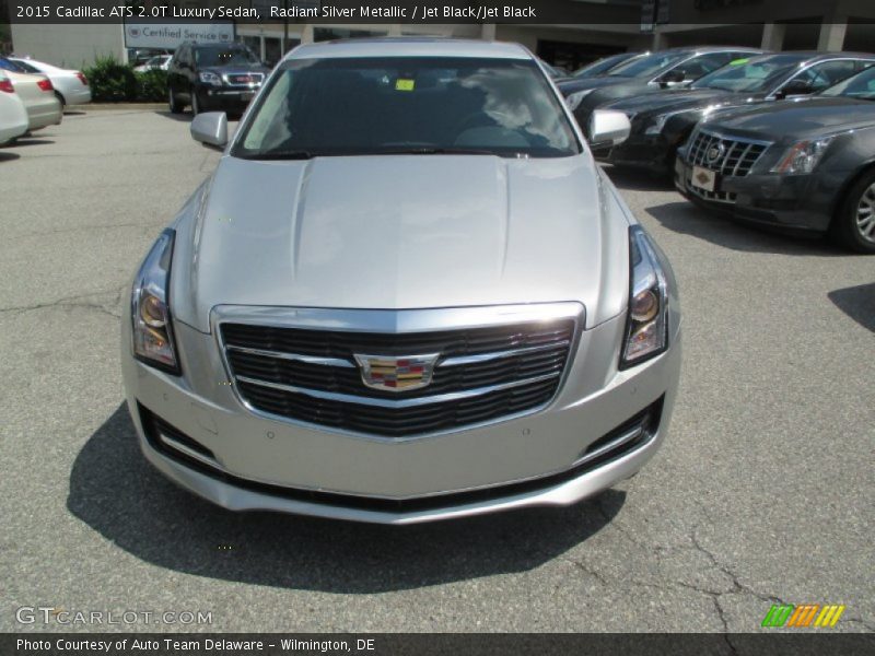 Radiant Silver Metallic / Jet Black/Jet Black 2015 Cadillac ATS 2.0T Luxury Sedan