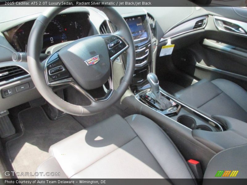Radiant Silver Metallic / Jet Black/Jet Black 2015 Cadillac ATS 2.0T Luxury Sedan