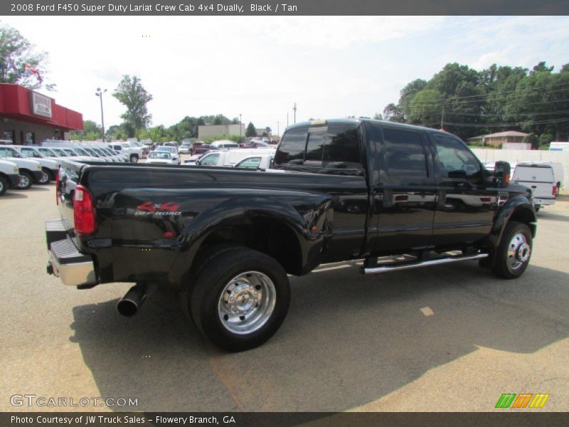 Black / Tan 2008 Ford F450 Super Duty Lariat Crew Cab 4x4 Dually