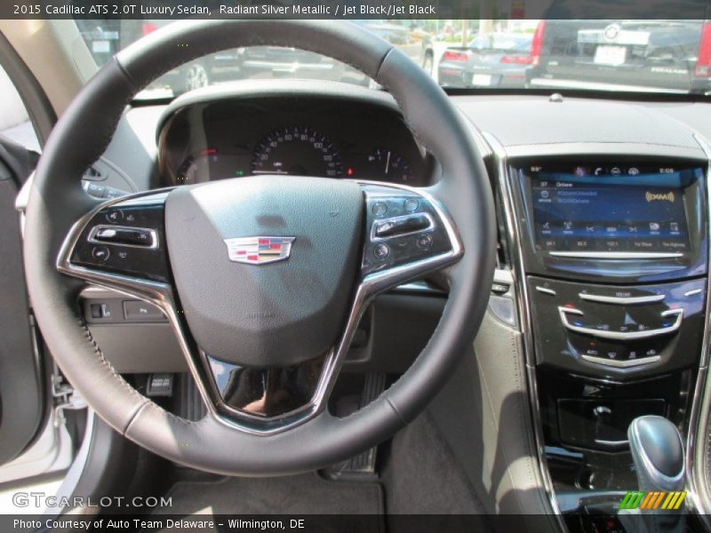 Radiant Silver Metallic / Jet Black/Jet Black 2015 Cadillac ATS 2.0T Luxury Sedan