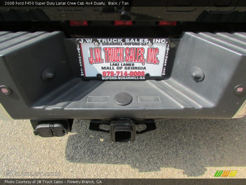 Black / Tan 2008 Ford F450 Super Duty Lariat Crew Cab 4x4 Dually