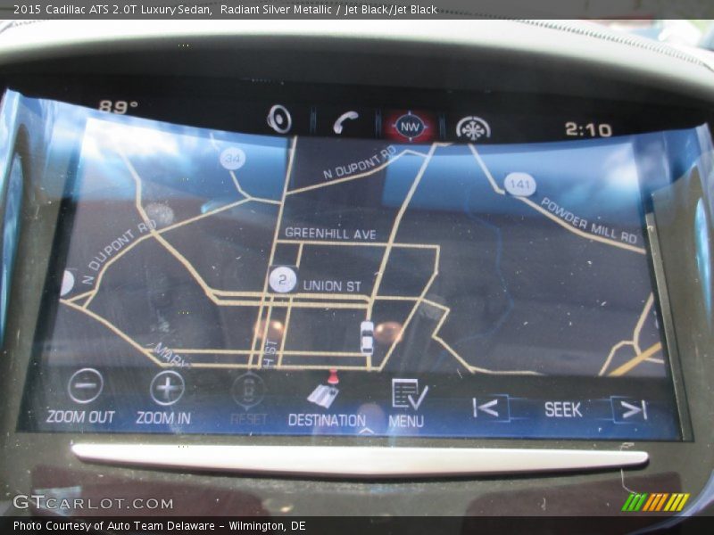 Radiant Silver Metallic / Jet Black/Jet Black 2015 Cadillac ATS 2.0T Luxury Sedan