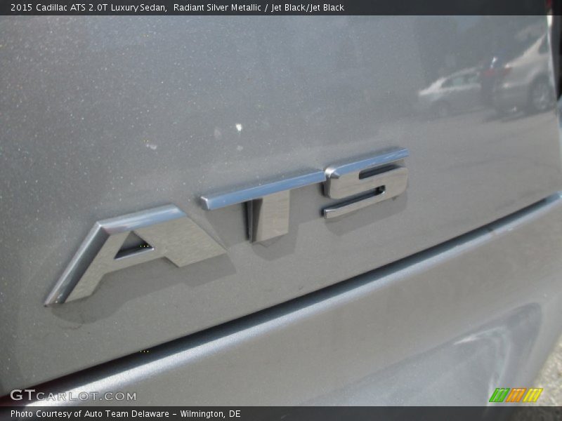 Radiant Silver Metallic / Jet Black/Jet Black 2015 Cadillac ATS 2.0T Luxury Sedan