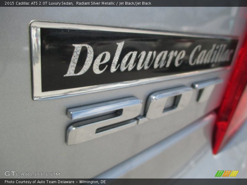 Radiant Silver Metallic / Jet Black/Jet Black 2015 Cadillac ATS 2.0T Luxury Sedan